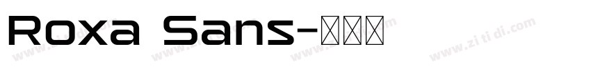Roxa Sans字体转换